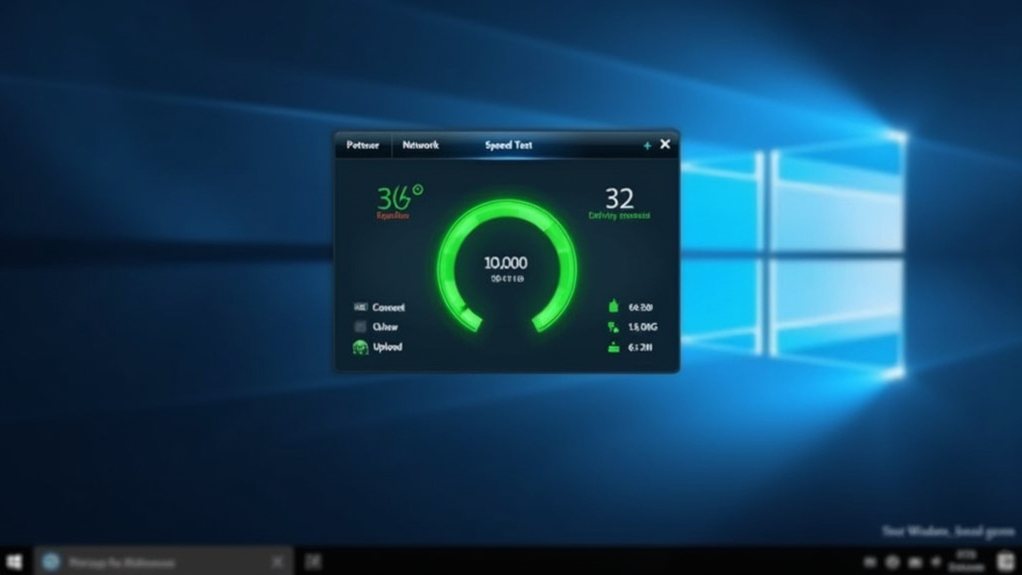 built in speed test feature